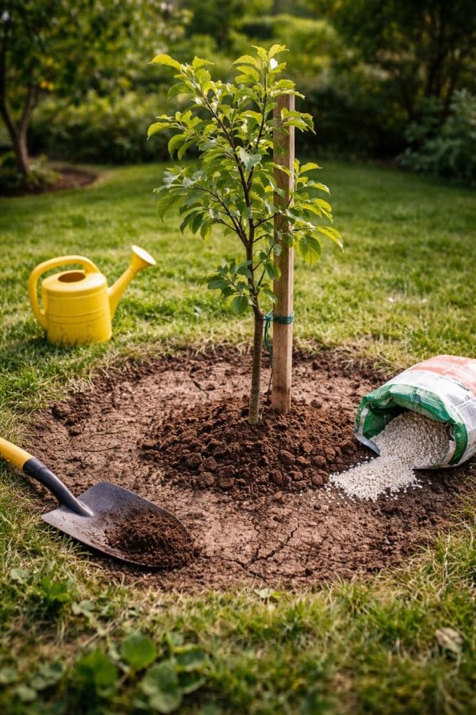 Drzewko posadzone, podlewane, nawożone… a rośnie słabo