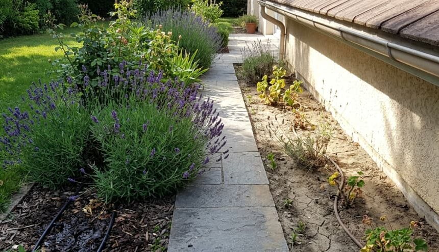 Dlaczego rośliny przy elewacji rosną gorzej niż w pozostałej części ogrodu