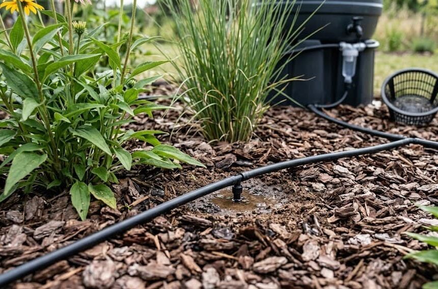 Ogród bezobsługowy – dobór gatunków pod automatyczne nawadnianie kropelkowe
